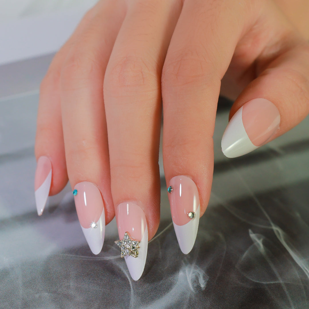 TWINKLESTAR ALMOND SHAPE PRESS ON NAILS
