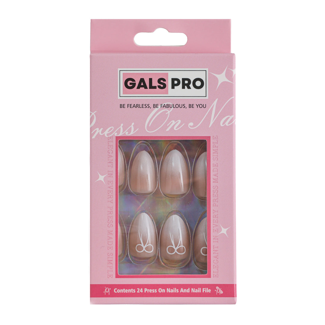 BOWTIFUL ALMOND SHAPE PRESS ON NAILS