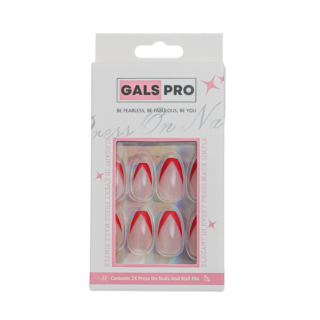 SCARLET GIRL COFFIN SHAPE PRESS ON NAILS