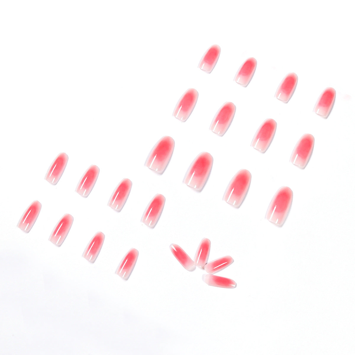 ROSE QUARTZ OVAL SHAPE PRESS ON NAILS - Galspro