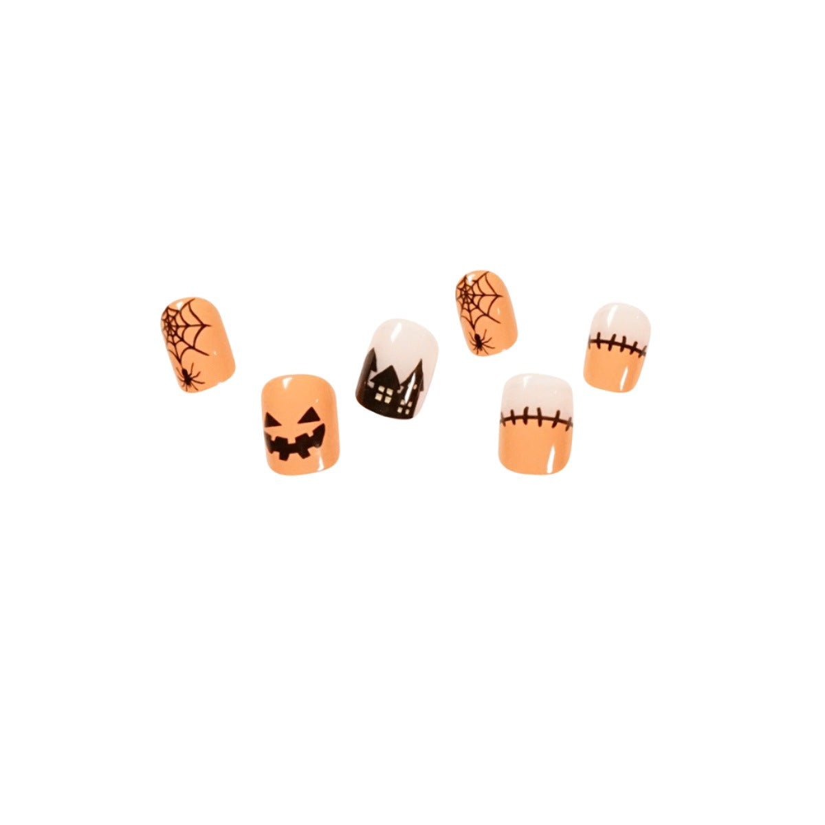 PUMPKIN LOVER SQUARE SHAPE PRESS ON NAILS