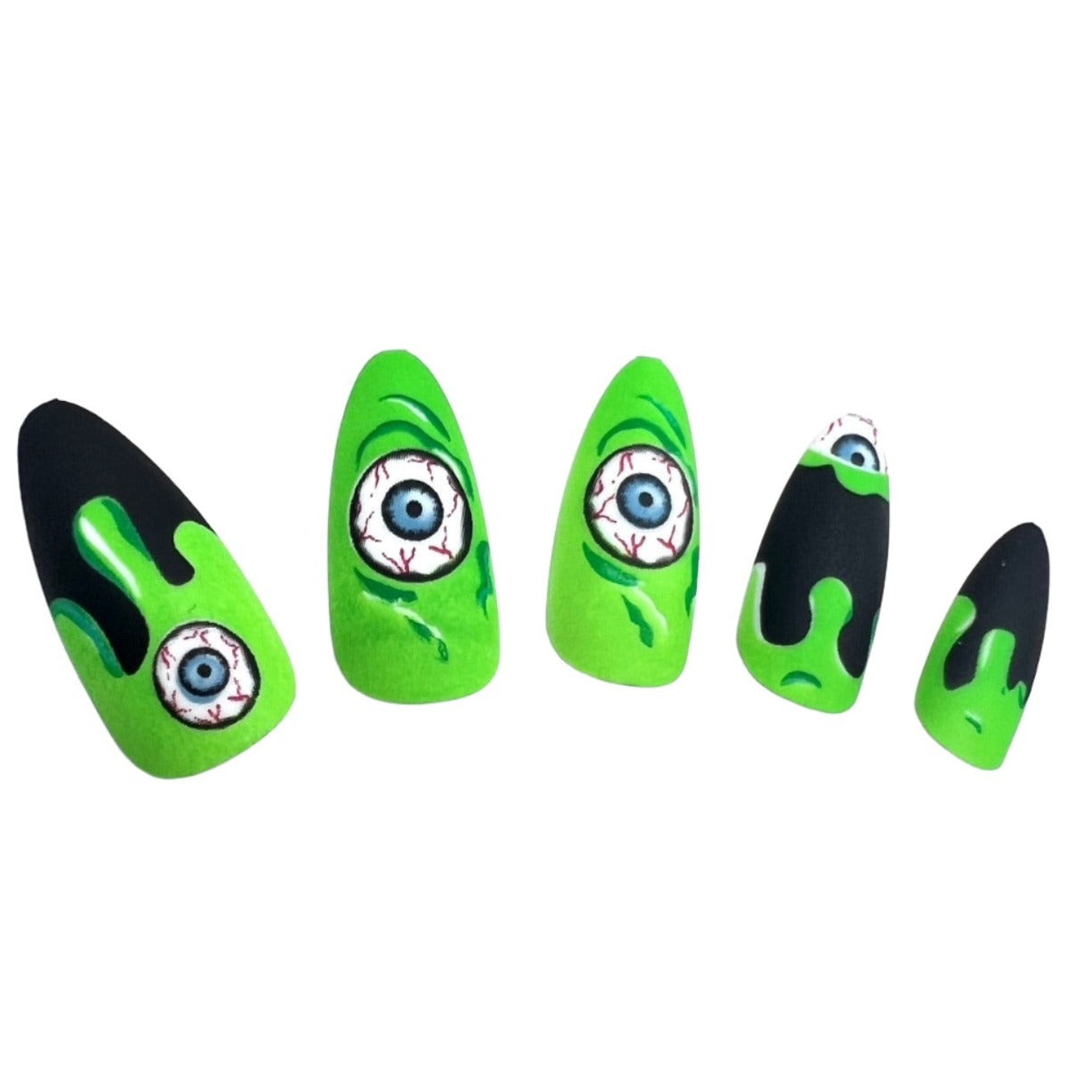 SPOOKY CHIC ALMOND SHAPE PRESS ON NAILS