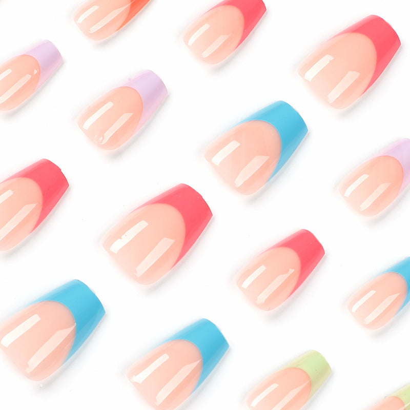 RAINBOWTONES SQUARE SHAPE PRESS ON NAILS