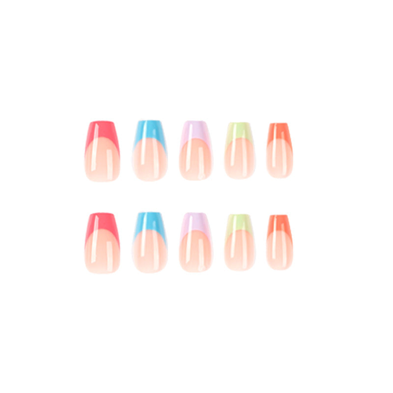 RAINBOWTONES SQUARE SHAPE PRESS ON NAILS