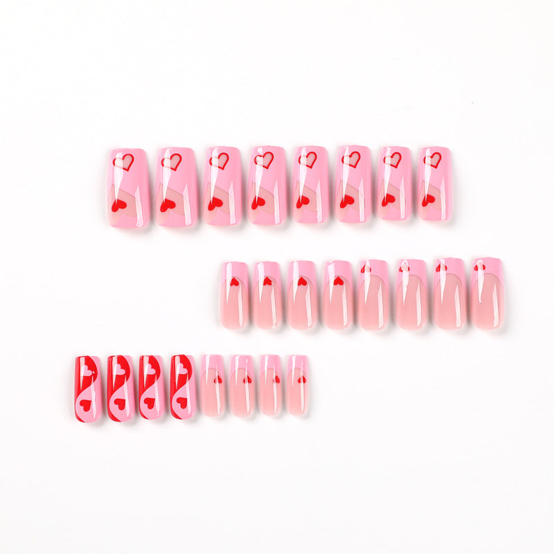 SWEETHEART DREAM SQUARE SHAPE PRESS ON NAILS