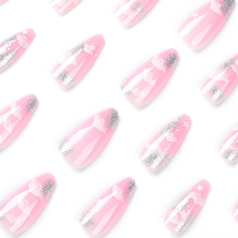 Starlight Press on Nails | Almond Shape Nails | Galspro