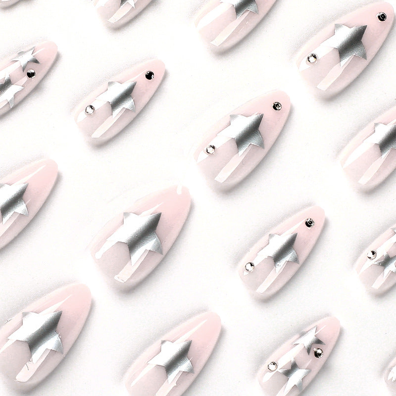 STARLIT ALMOND SHAPE PRESS ON NAILS - Galspro