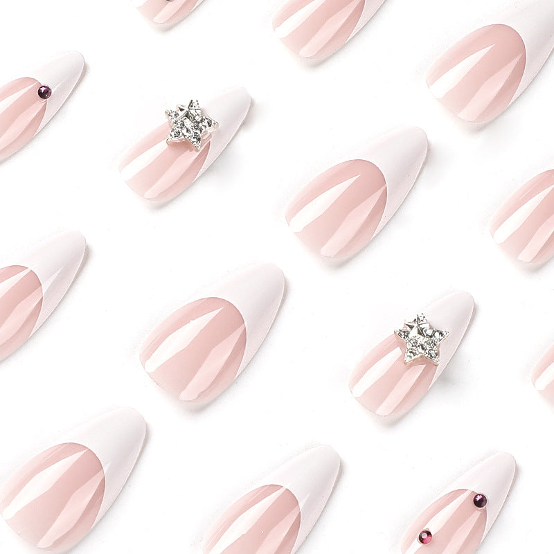 TWINKLESTAR ALMOND SHAPE PRESS ON NAILS - Galspro