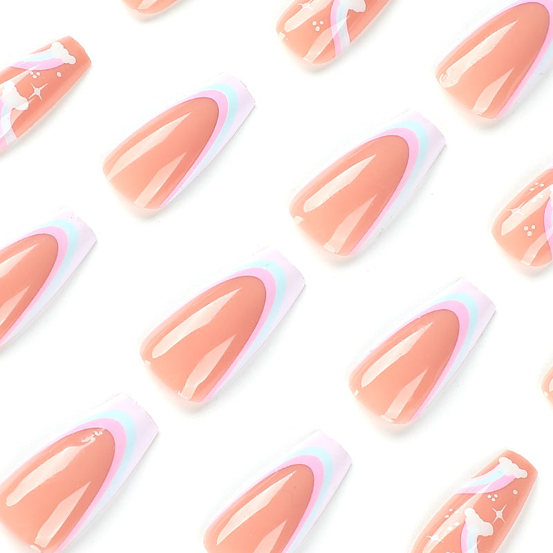 Long Coffin Press on Nails | Coffin Pink Nails | Galspro