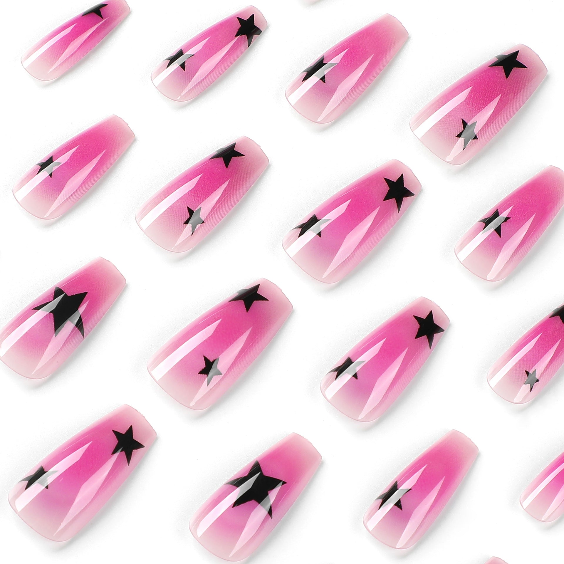 Pink Stardust Nails | Pink Press on Nails | Galspro