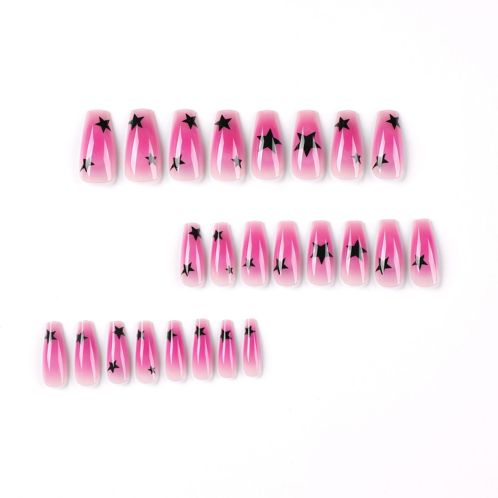 Pink Stardust Nails | Pink Press on Nails | Galspro