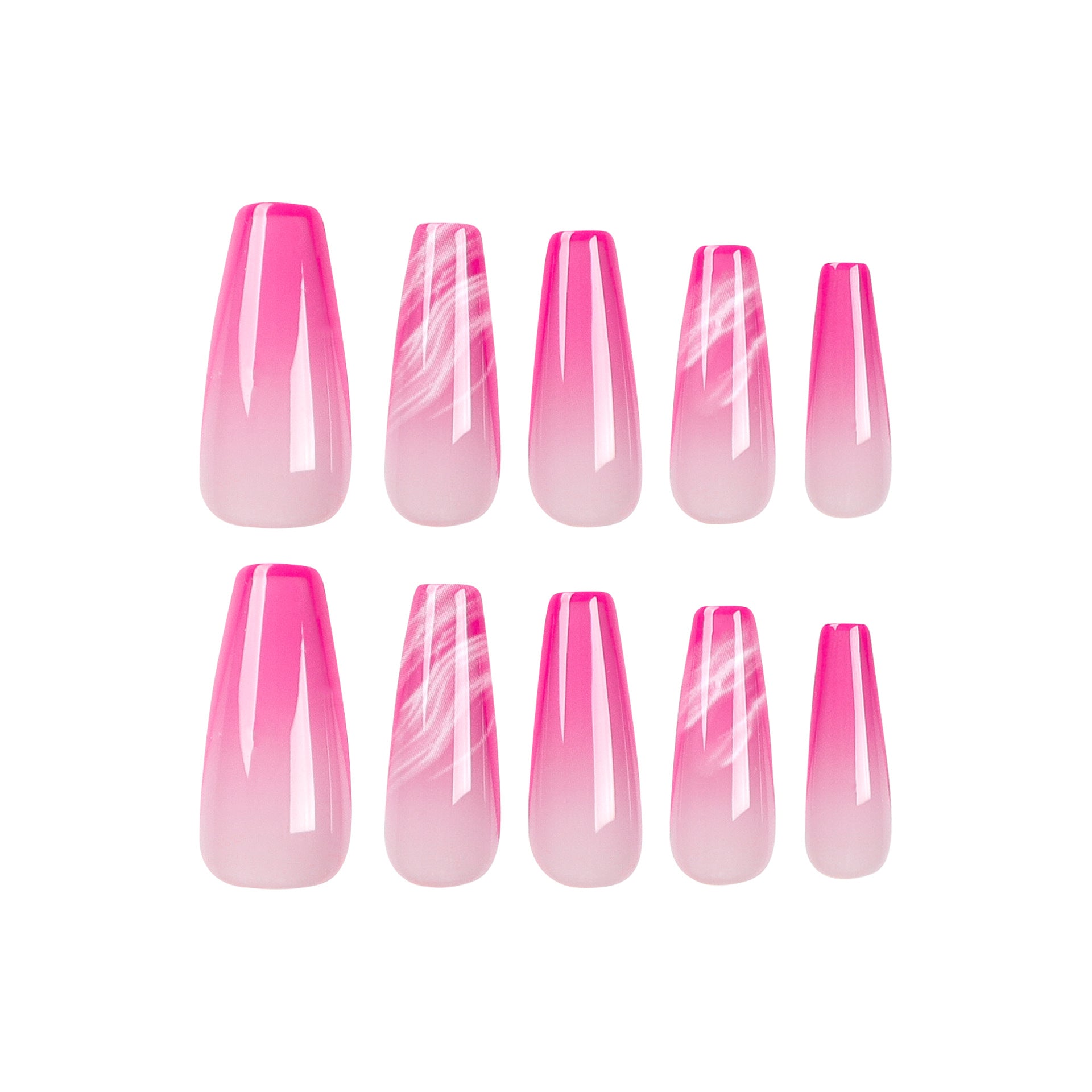 Pink Long Nails | Pink Coffin Nails | Galspro