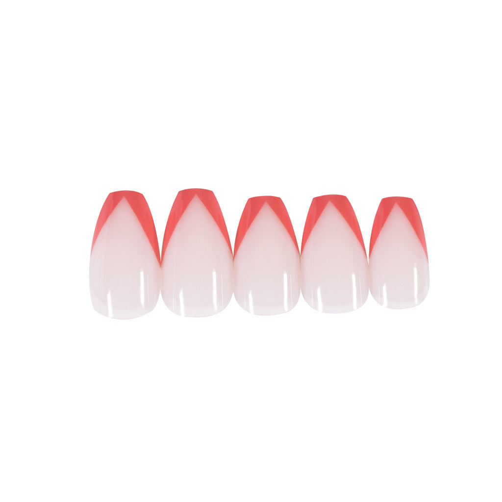 SCARLET GIRL COFFIN SHAPE PRESS ON NAILS