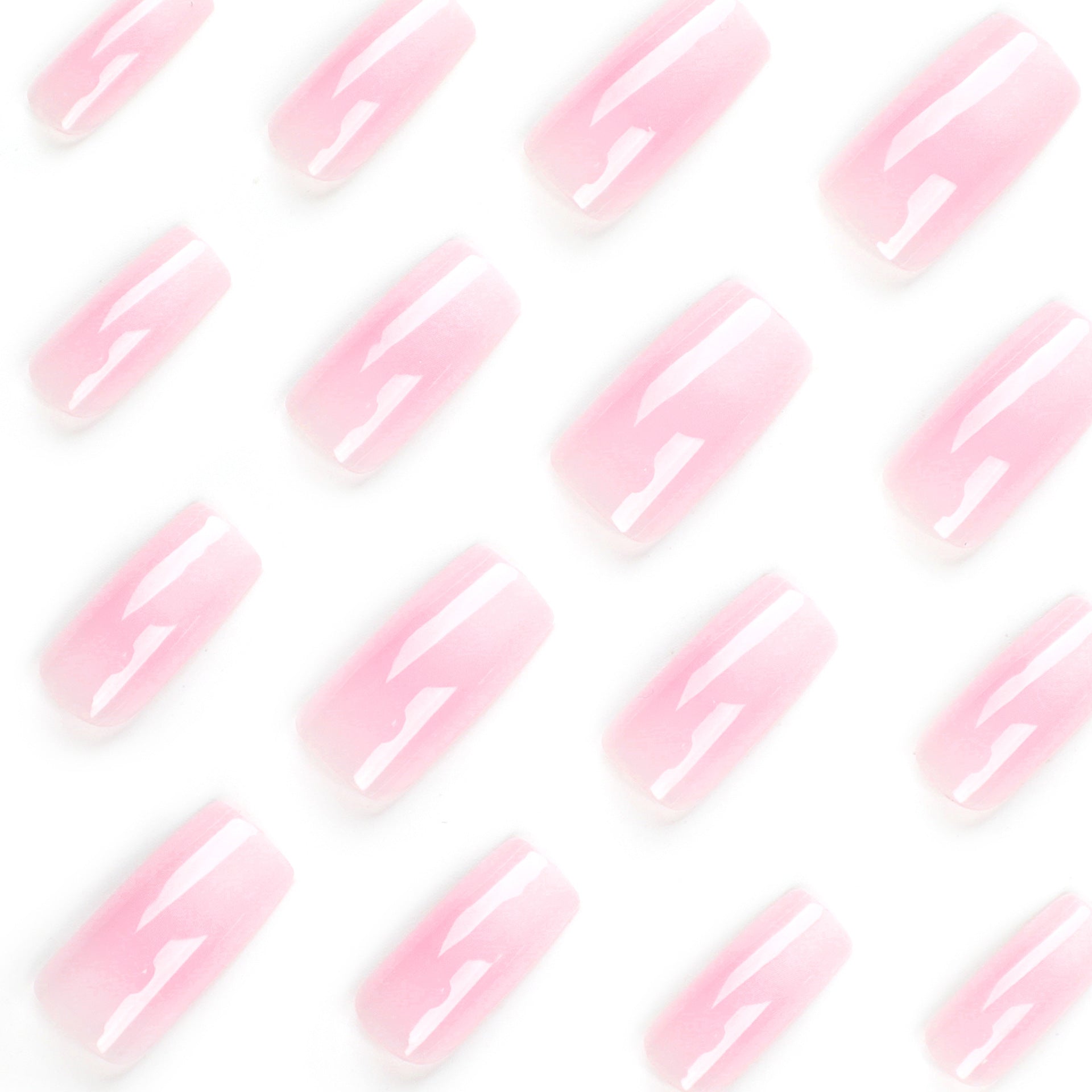 PINK WHISPER SQUARE SHAPE PRESS ON NAILS