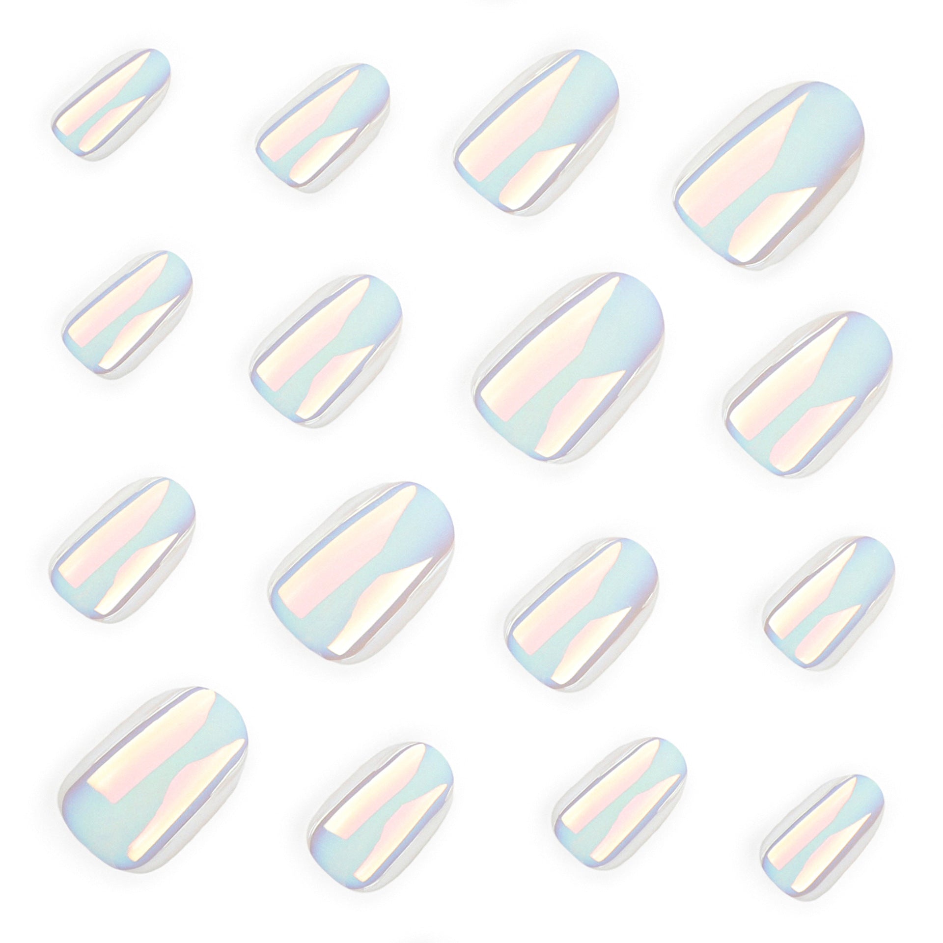 FROSTED ELEGANCE OVAL SHAPE PRESS ON NAILS