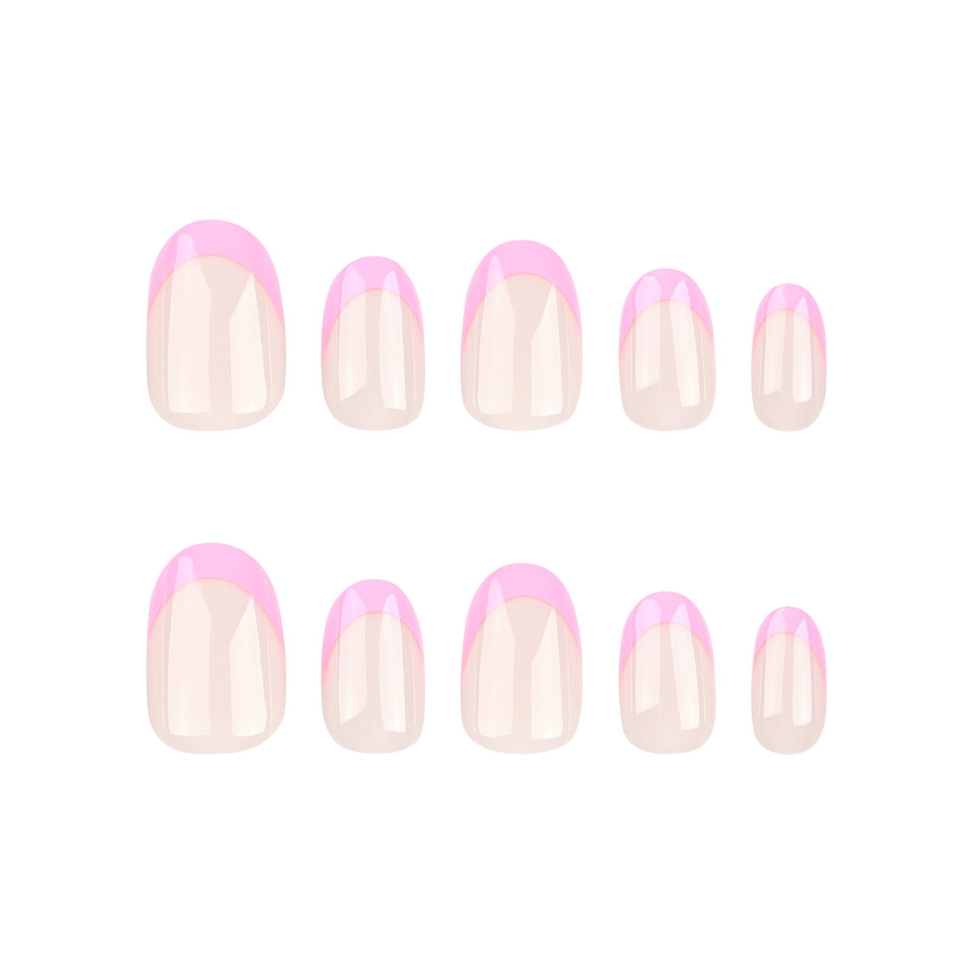 FEMININE FLAIR OVAL SHAPE PRESS ON NAILS