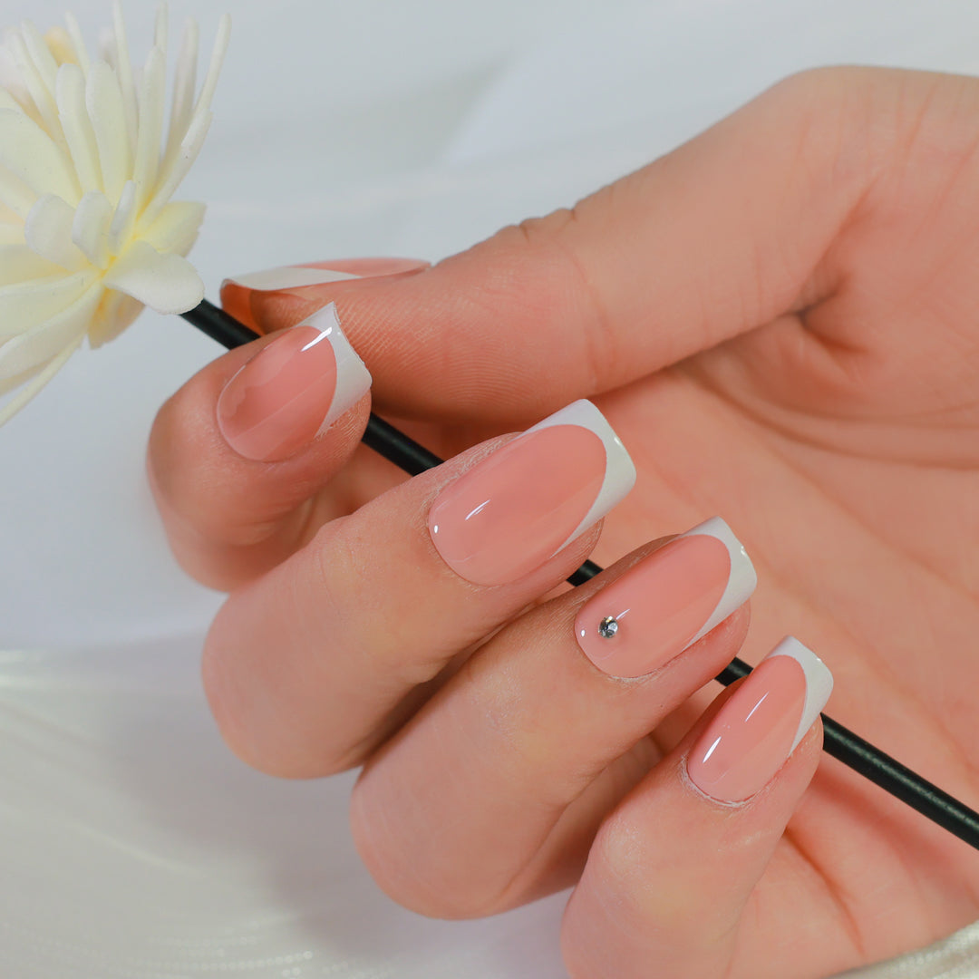 FEMININE GLOW SQUARE SHAPE PRESS ON NAILS