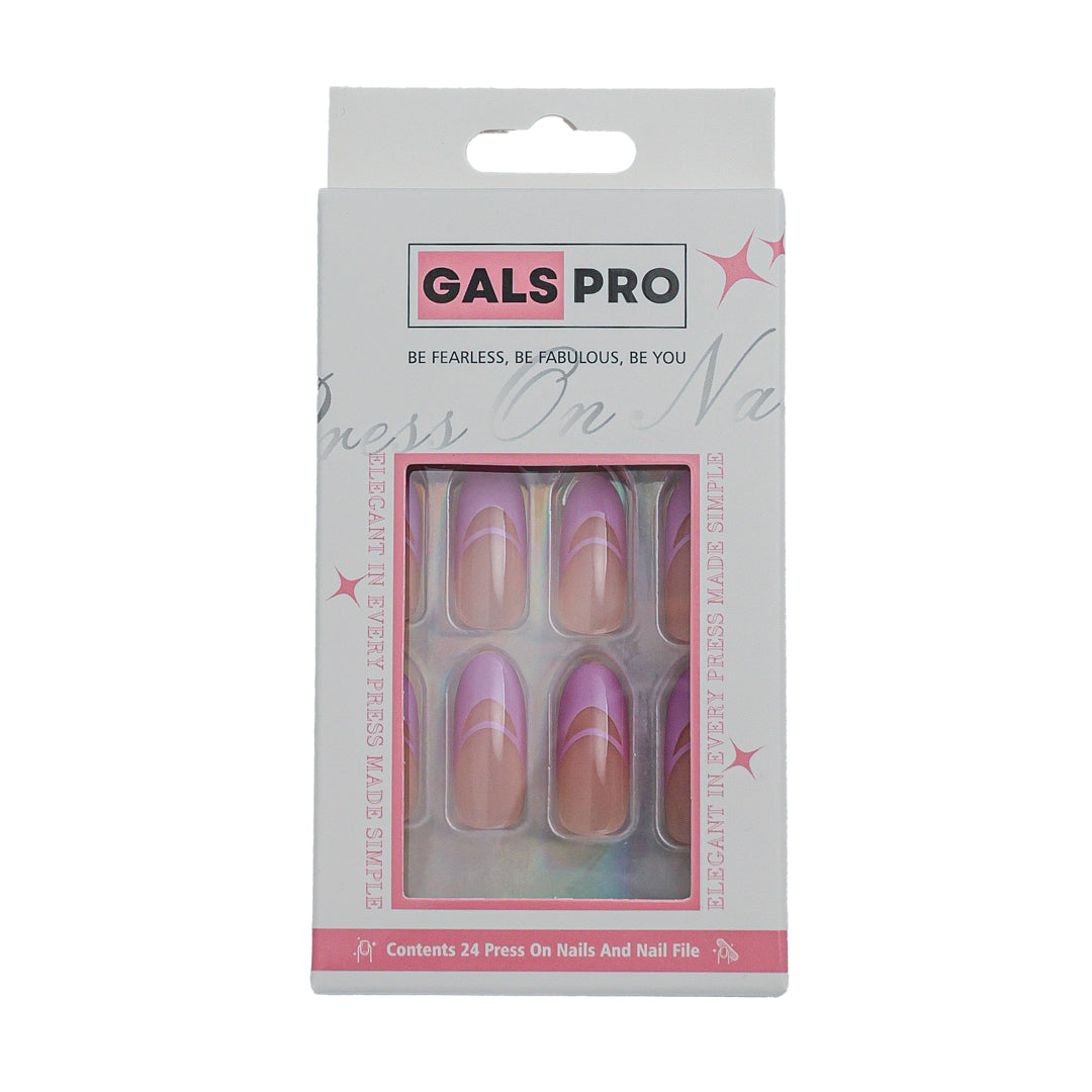 ORCHID CHIC OVAL SHAPE PRESS ON NAILS