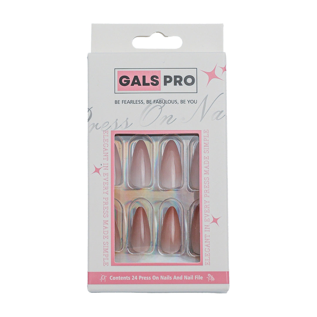 GLAMOURGRIP ALMOND SHAPE PRESS ON NAILS