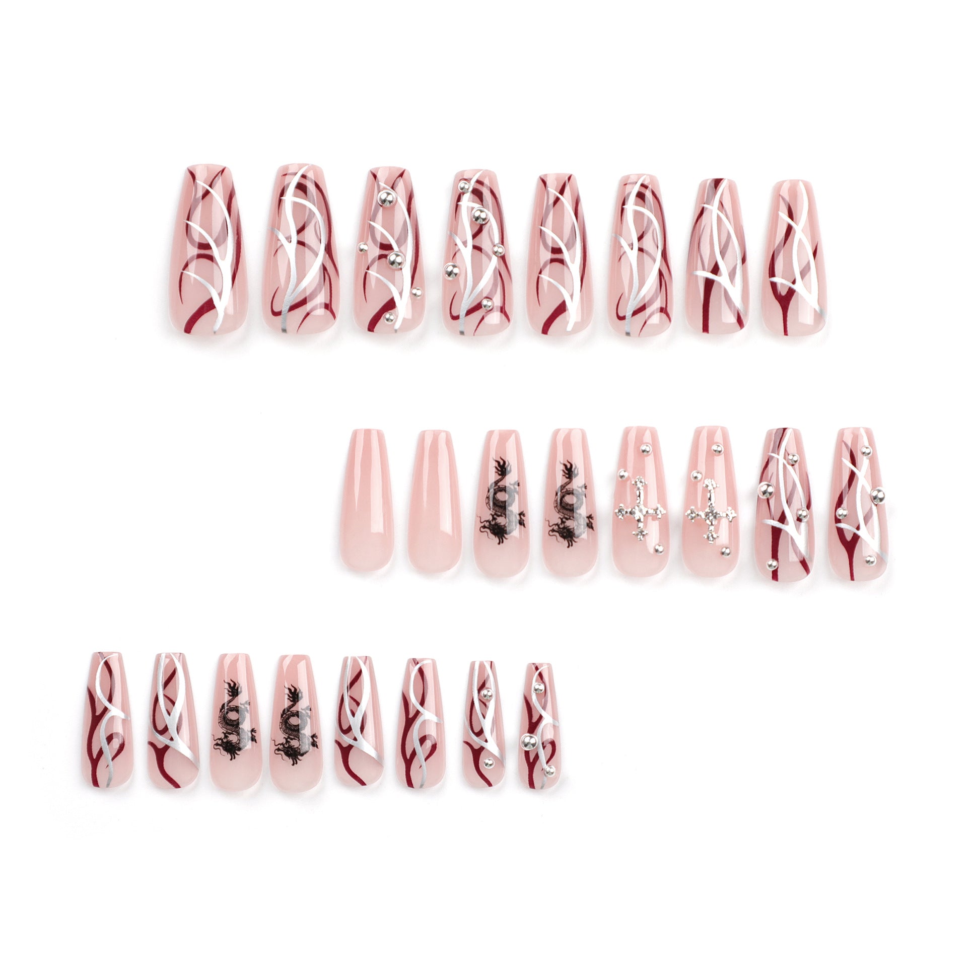 Coffin Shape Pink Nails | Coffin Pink Nails | Galspro