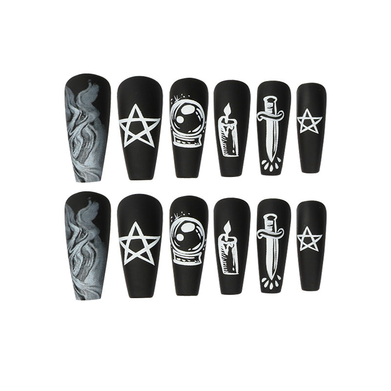 Coffin Shape Black Nails | Coffin Shape Nails | Galspro