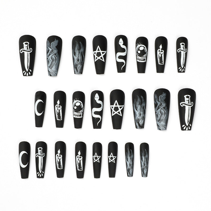 Coffin Shape Black Nails | Coffin Shape Nails | Galspro