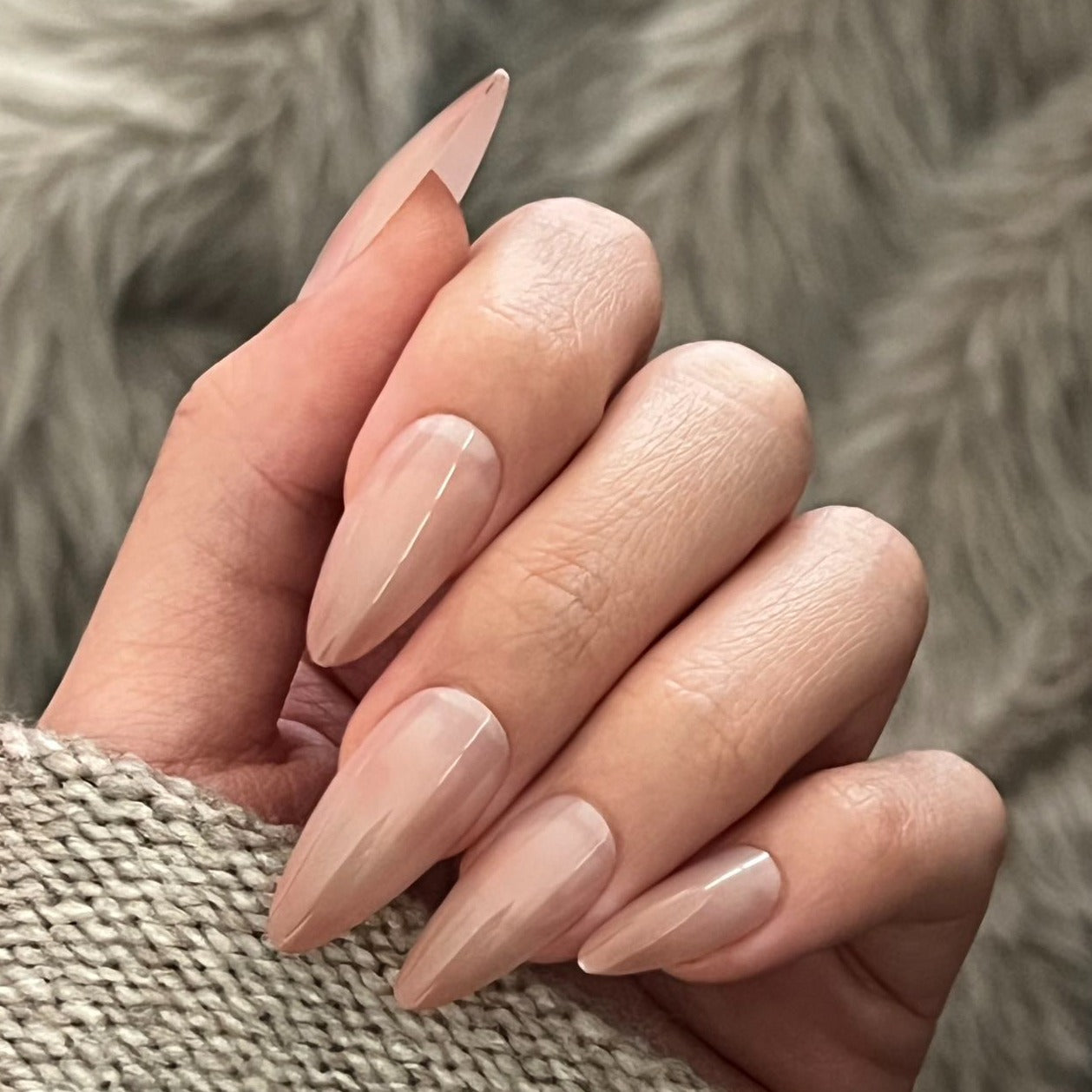 Almond Shape Pink Nails | Almond Pink Nails | Galspro