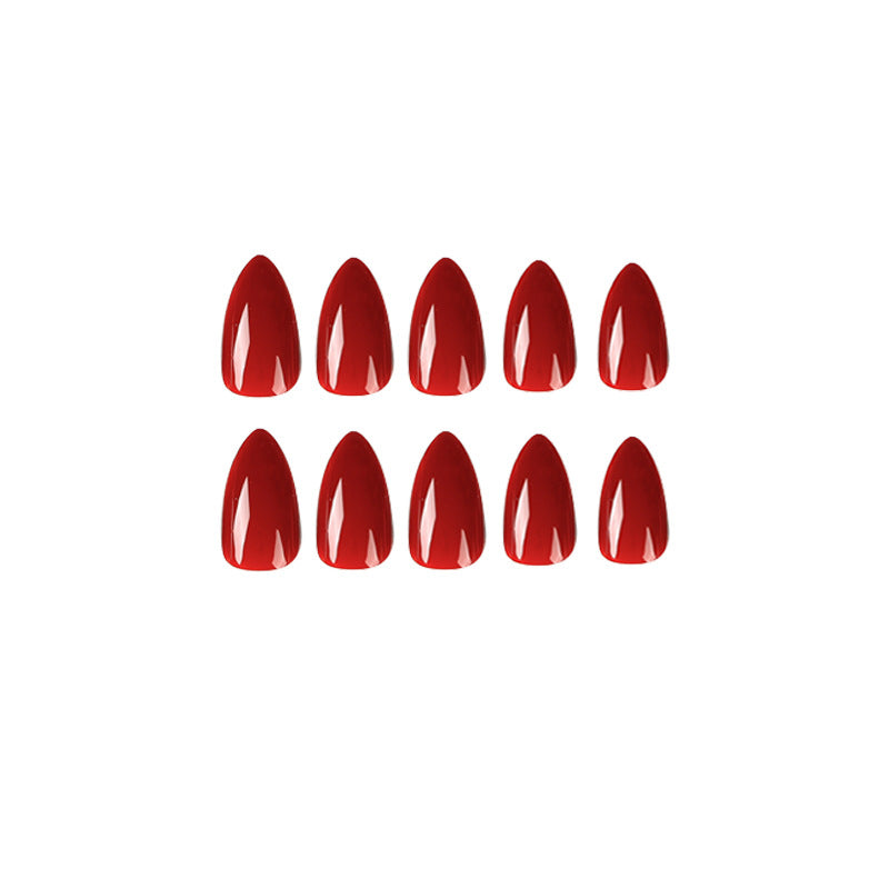 RUBY ALMOND SHAPE PRESS ON NAILS - Galspro