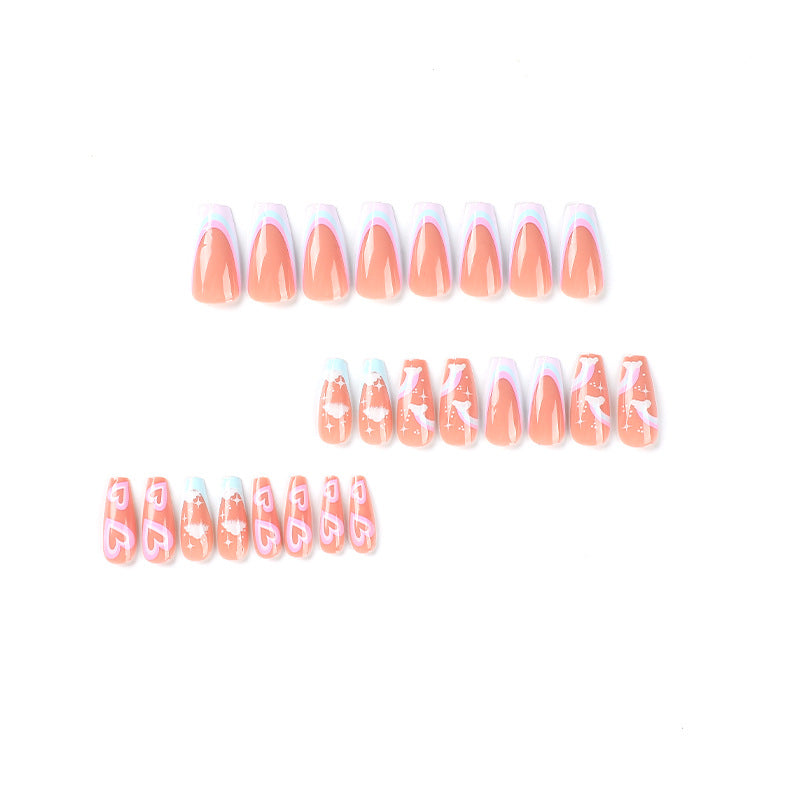 Long Coffin Press on Nails | Coffin Pink Nails | Galspro