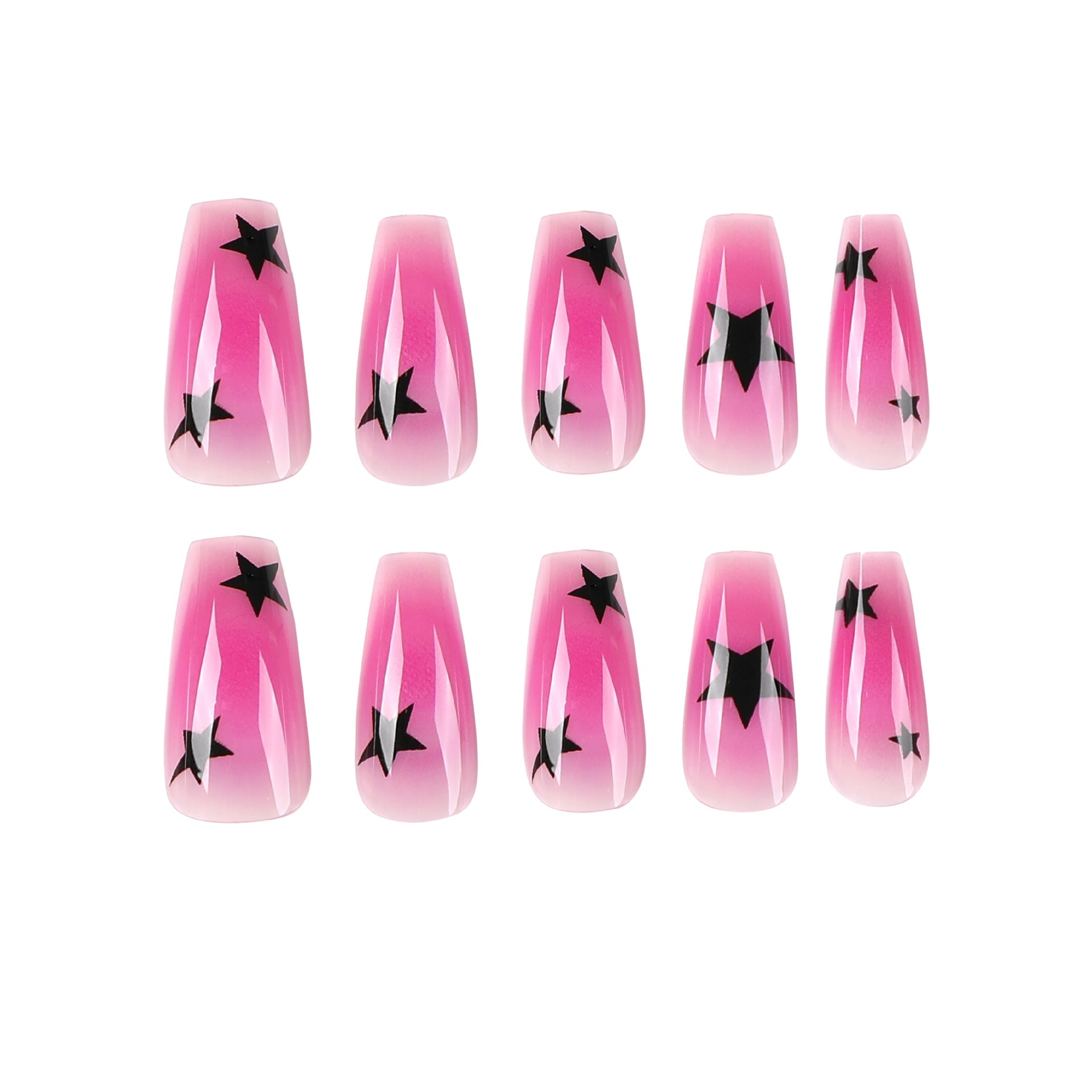 Pink Stardust Nails | Pink Press on Nails | Galspro