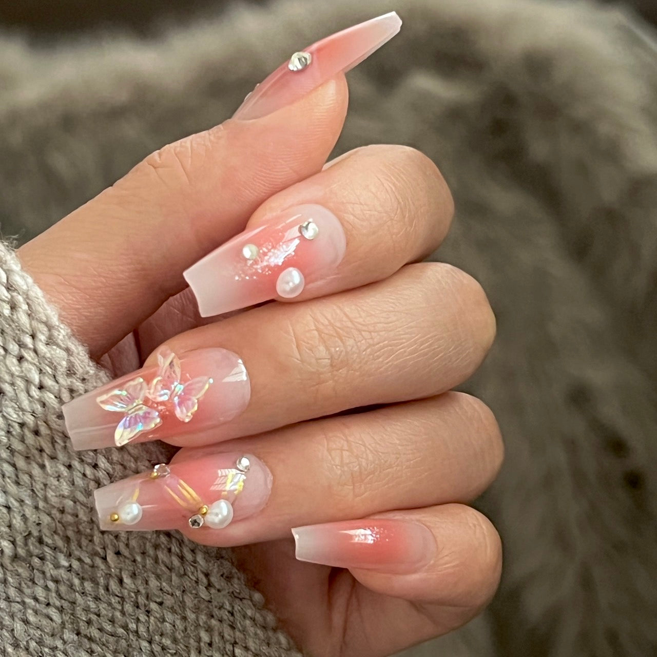 Stylish Pink Nails | Decorative Pink Nails | Galspro
