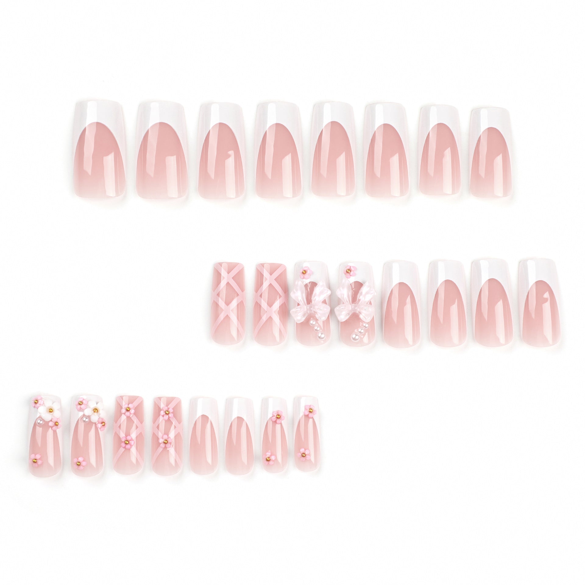 Square Pink Nails | Artificial Square Nails | Galspro