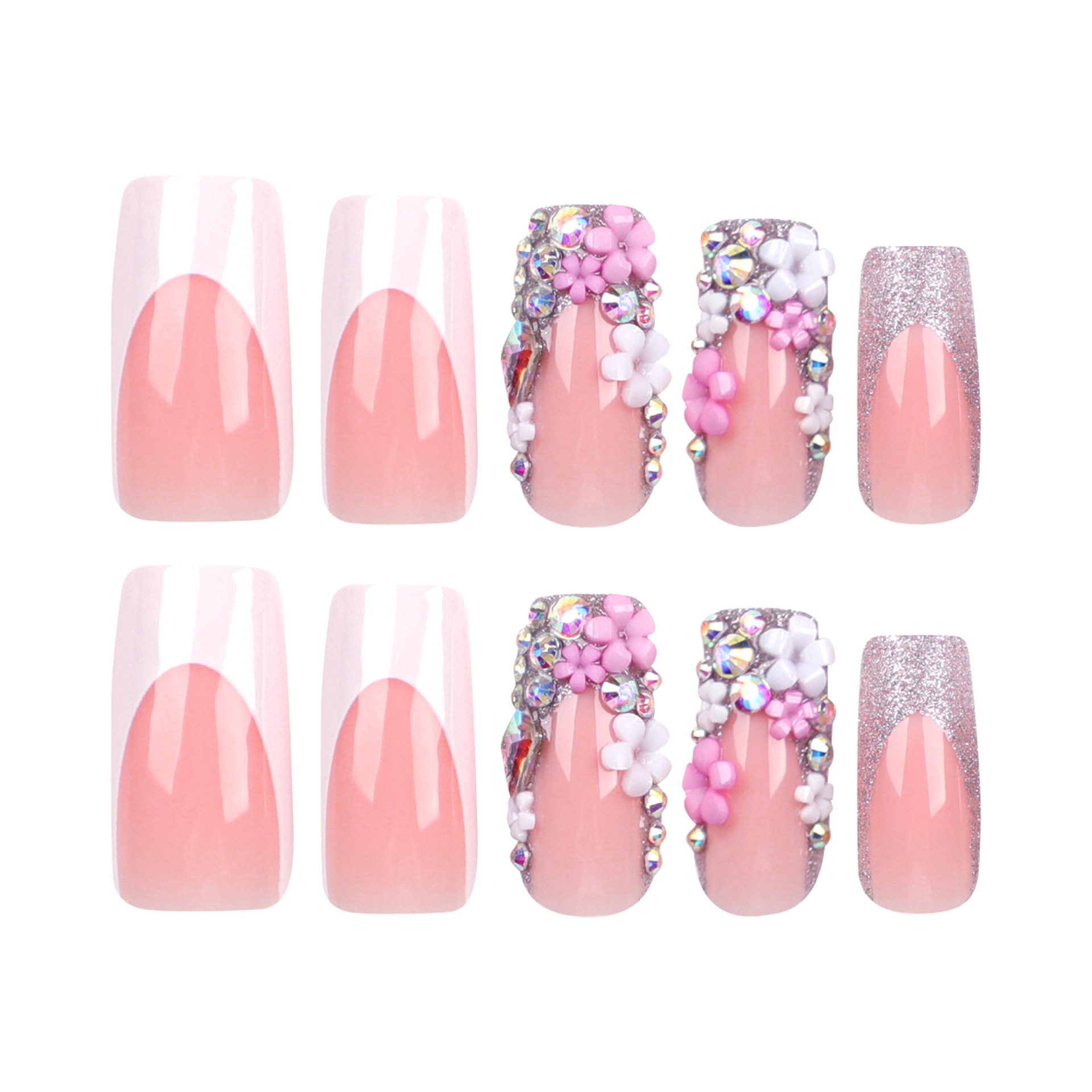 Beads Press on Nails | Square Shape Nails | Galspro