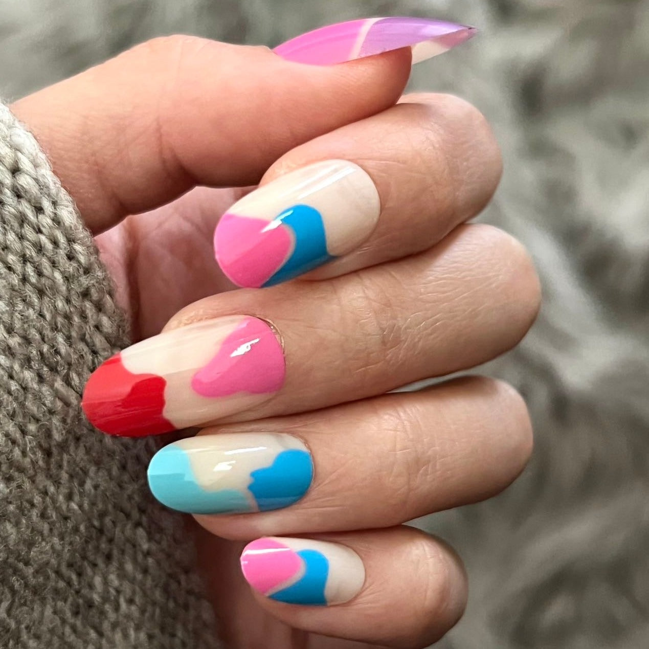 Women's Long Nails | Oval Design Nails | Galspro