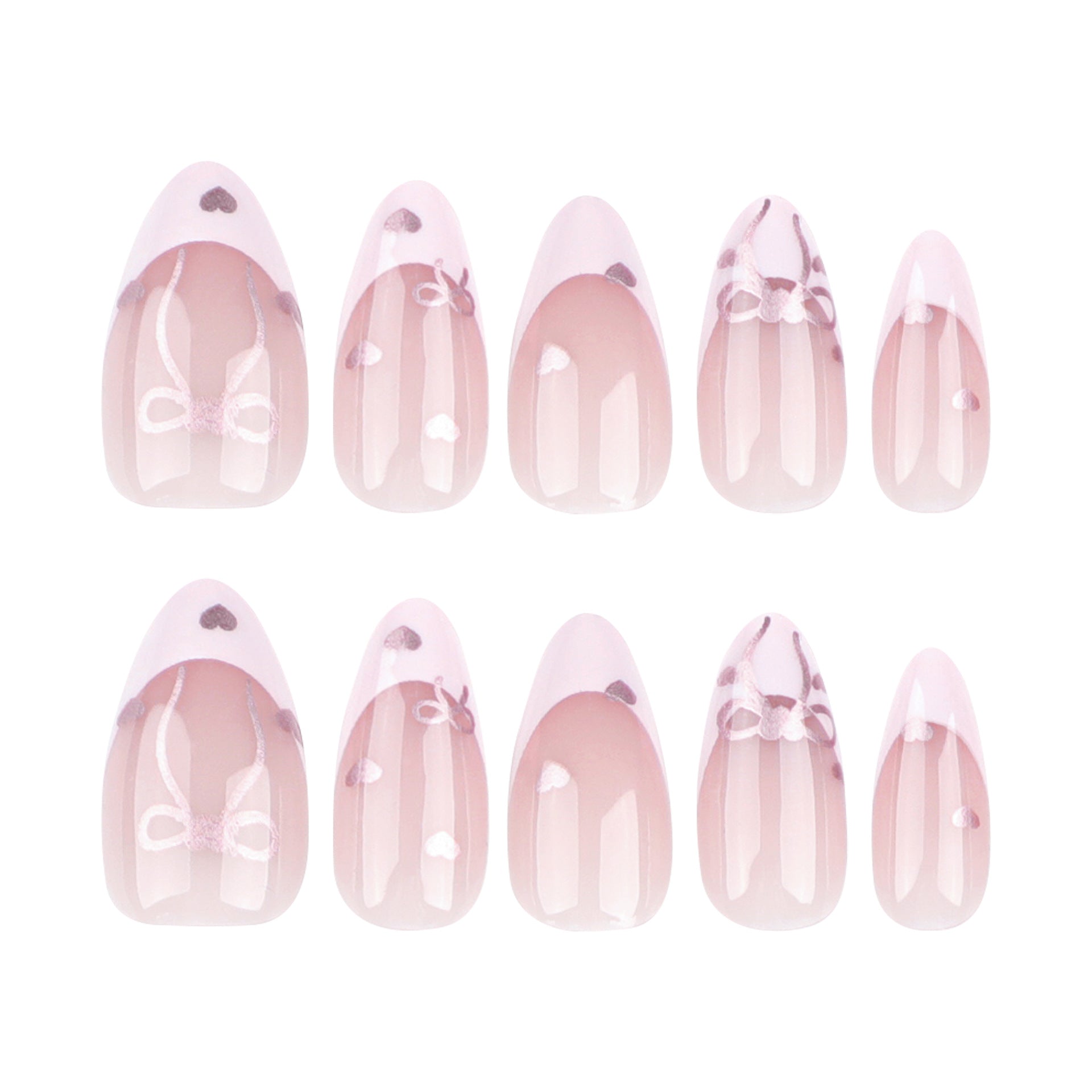 PRETTY IN PINK ALMOND SHAPE PRESS ON NAILS