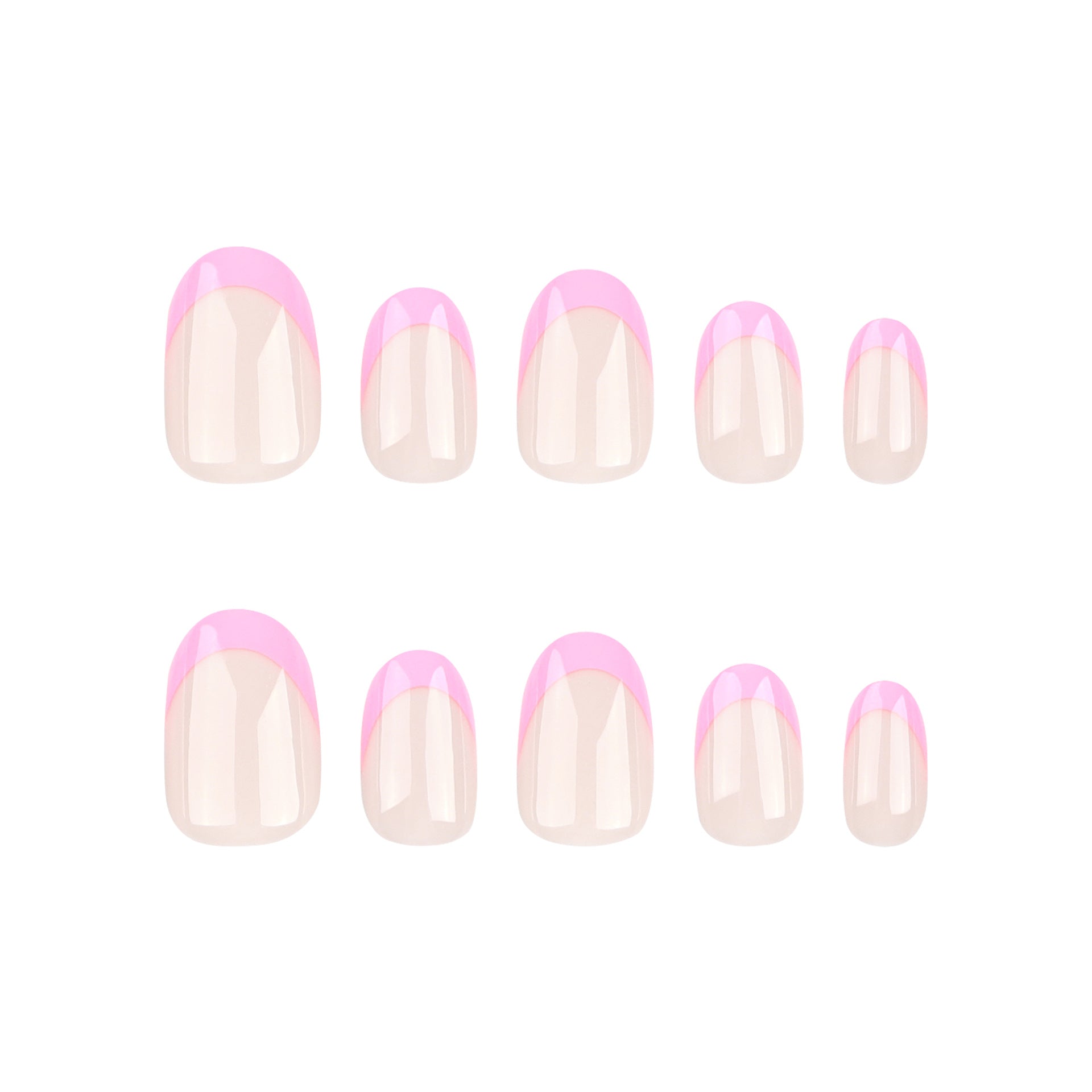 FEMININE FLAIR OVAL SHAPE PRESS ON NAILS