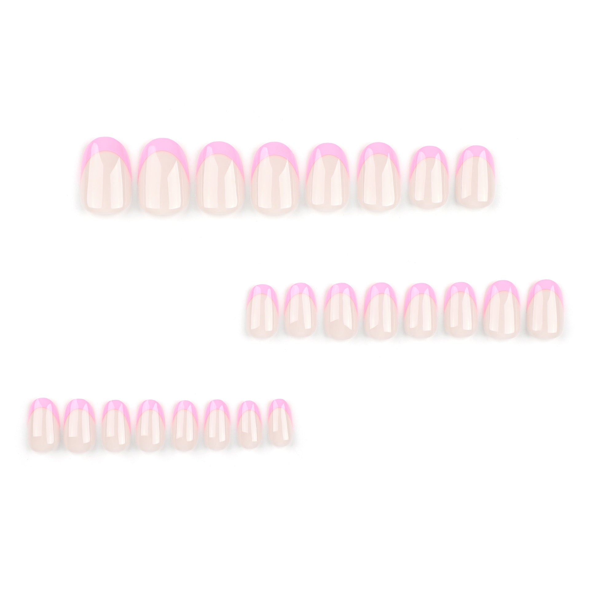 FEMININE FLAIR OVAL SHAPE PRESS ON NAILS