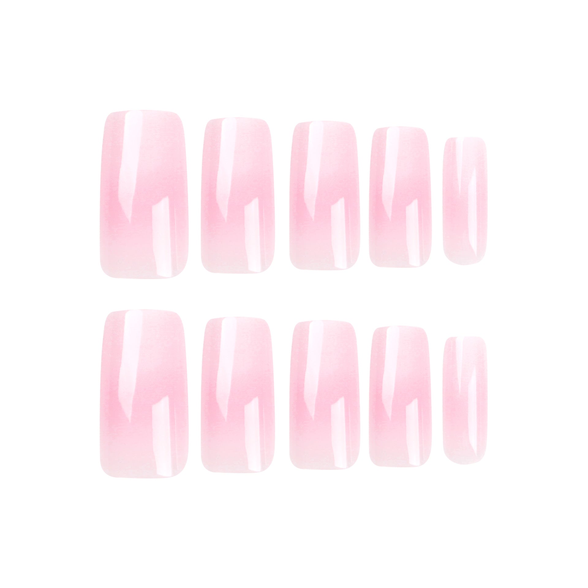 PINK WHISPER SQUARE SHAPE PRESS ON NAILS